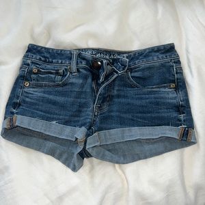 Blue Jean shorts, XS, barley worn.